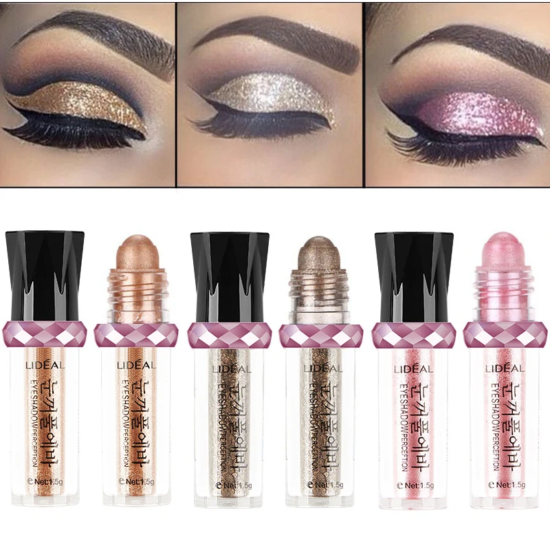 

Brand LIDEAL 2017 Korea Style Glitter Pearls Eye Shadow Powder Waterproof Smoky Eye Cosmetics Minerals Eyeshadow Palette Makeup