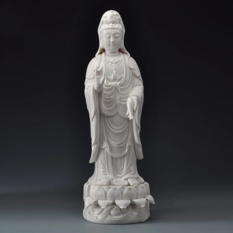White Buddha Statues Porcelain Christmas Gifts Home Decor Decorative