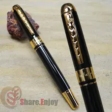 Роликовая Шариковая ручка Jinhao 250 черный и Золотой Бизнес Офис Лучший подарок