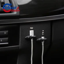 8 шт Самостоятельная Наклейка круглая проволока соединительный кабель крепежный зажим автомобиля/компьютер отделка папка автоматический крепеж и зажим авто аксессуары