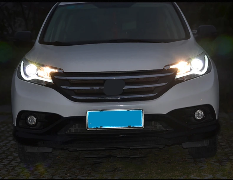 KOWELL автомобильный Стайлинг для Honda CR-V CRV головной светильник s 2012- Головной фонарь светодиодный светильник передний светильник Биксеноновая линза ксенон HID