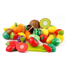 Искусственное Моделирование Пластиковые фрукты и овощи игрушки детские развивающие игрушки родитель-ребенок интерактивный Kindergar 45 наборов