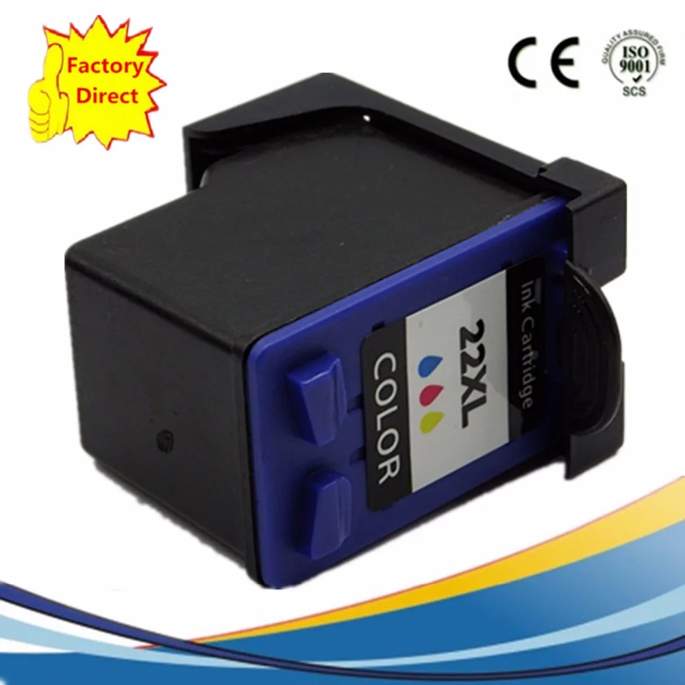Картридж с чернилами Восстановленный для HP22XL 22 XL PhotoSmart PSC 1401 1402 1403 1406 1408 1410 A 1410v 1410xi