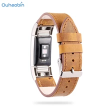 Ouhaobin новые роскошные кожаные часы с ремешком-браслетом для FitBit Charge 2 ремни Элегантный Модный ремешок для умных часов Oct11