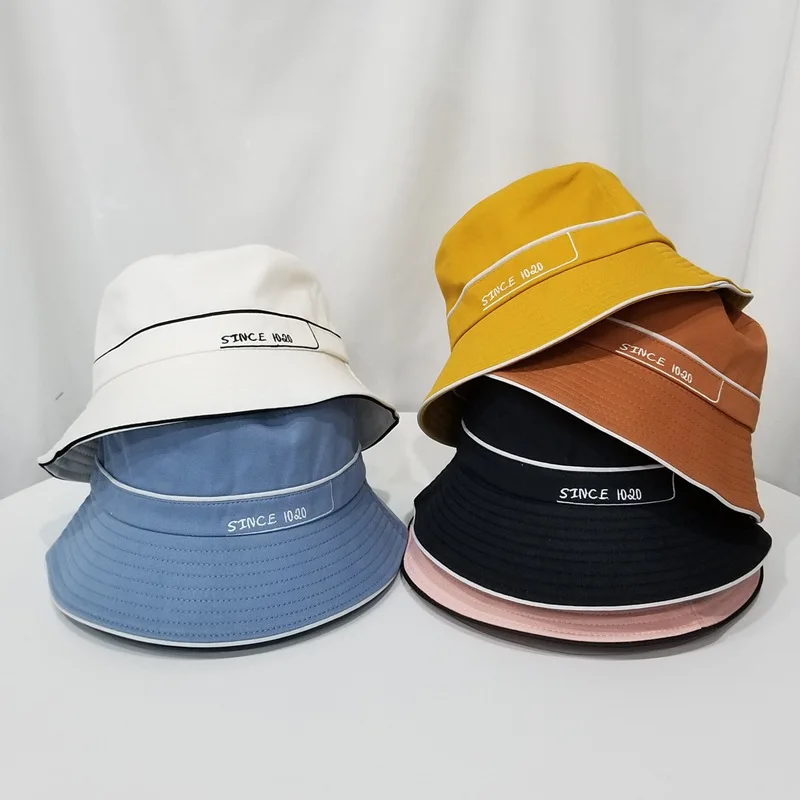 

Cotton Like Realizing Stuff Letter Embroidery Bucket Hat Fisherman Hat Outdoor Travel Hat Sun Cap Hats For Men And Women