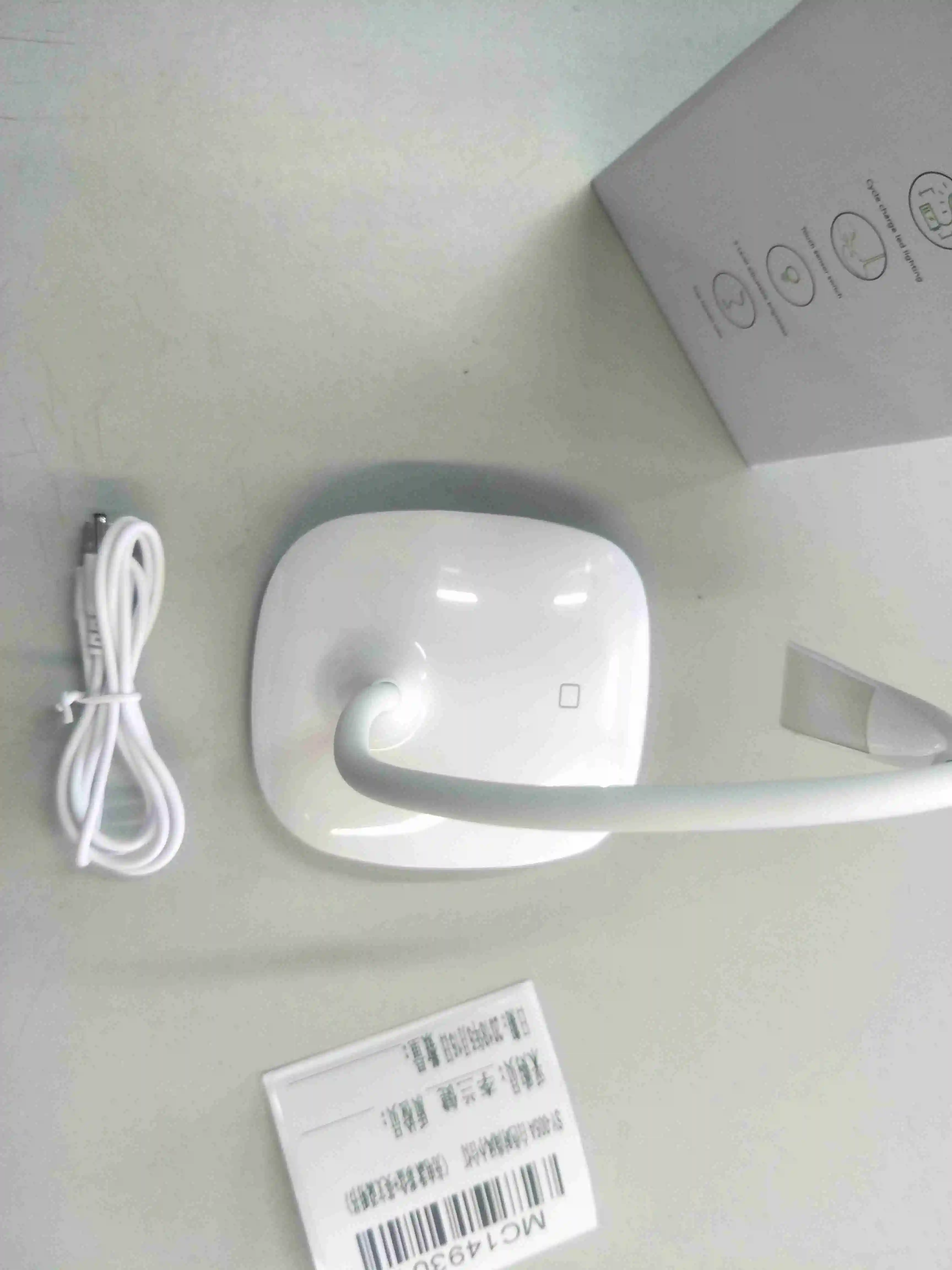  LED Rechargeable Flexible Clip Table Lamp Eye Protection Adjustable Dimmable Touch Control Night Li