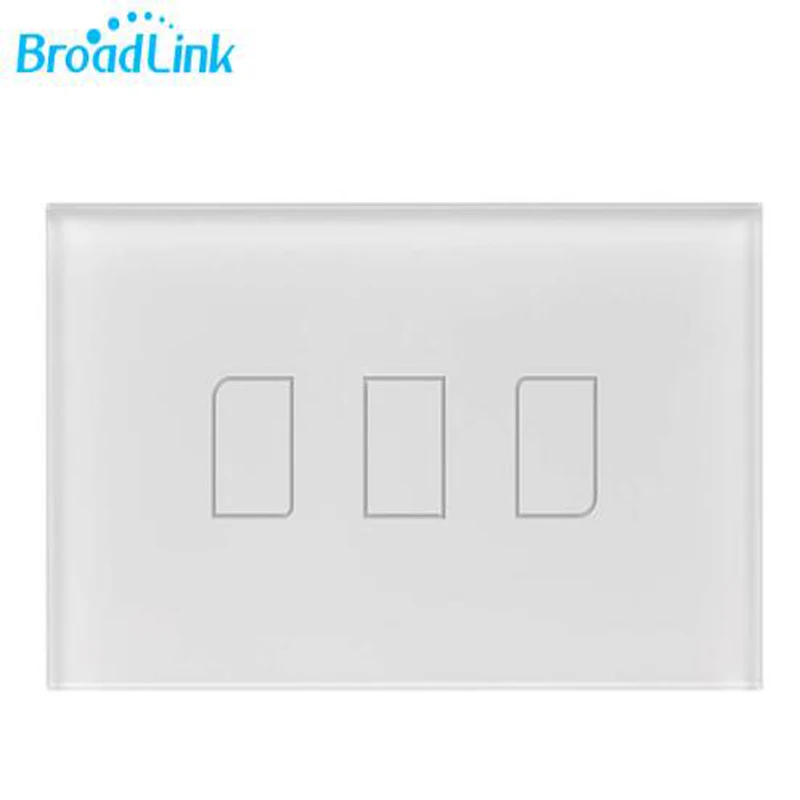 

Broadlink US Standard TC2 3 Gang Wireless Wall Light Touch Wifi Switch 433MHZ 110V-240V Smart Home Automation Module Switch