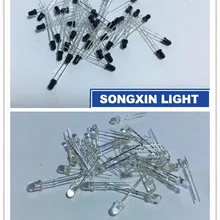 200 шт./лот светодиодный 3 мм 940nm ИК инфракрасный светодиод Круглый трубчатый светильник 100 шт