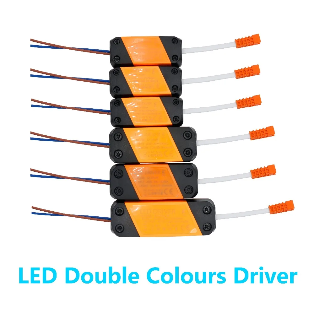 

LED Double Colours Driver 1W-36W Power Supply Constant Current 300mA Automatic Voltage Control Lighting Transformers For LED DIY