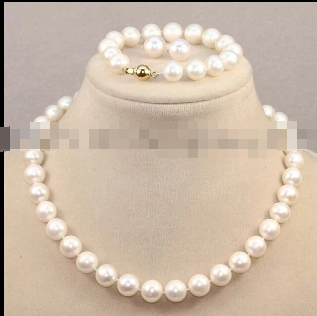 shitou 00668 sets AA white black pink akoya pearl necklace bracelets can choose
