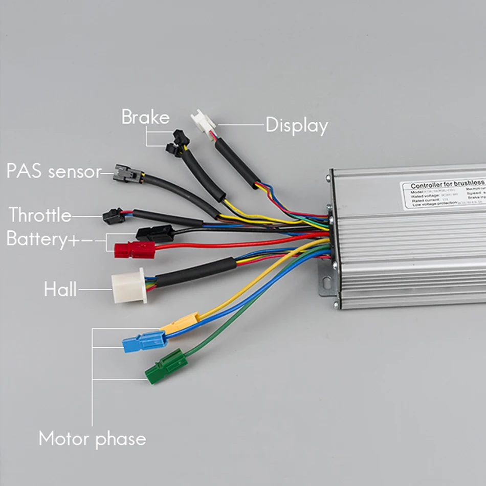 KT 56в-90 V регулятор вентильного двигателя 18 mosfet 50A универсальный для 3000 Вт Мотор синусоидальный контроллер для KT LCD3 LCD5 дисплей Conversion Kit