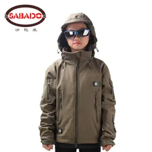 Waterproof outdoor camo Waterproof children TAD Tactical Shark Skin Softshell hunting jacket kids Army coats hunting jackets man new winter waterproof fishing trousers tactical softshell hunting outdoor jackets set army suit military pants