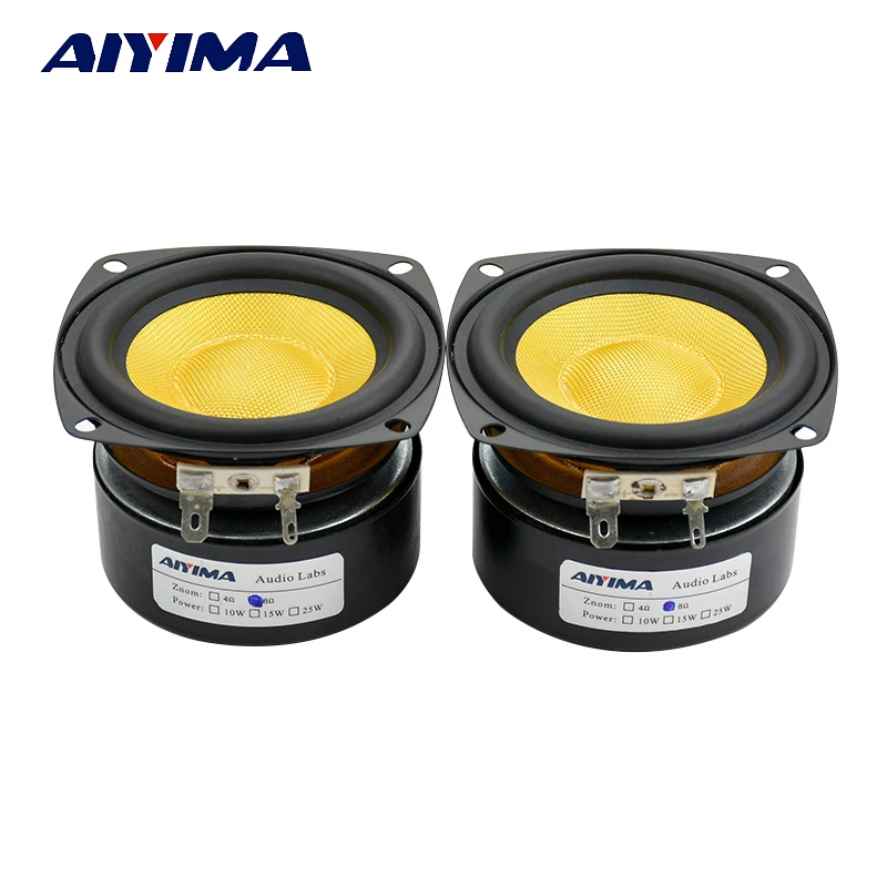 AIYIMA 2Pcs 3 Inch Audio Portable Speakers 4Ohm