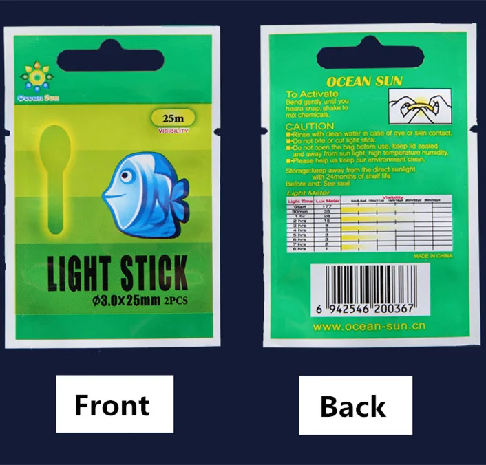 100 шт. 4 Размеры 25 м Видимый Рыбалка флуоресцентный Lightstick Поплавок Род Ночное