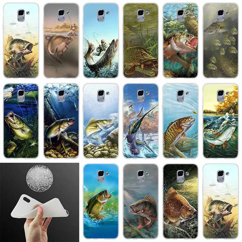 

Cover cat fish water tank wall art poster canvas print FOR Samsung Galaxy J6 J4 J8 J7 2018 Plus J3 J5 J7 Prime Pro 2017 2016