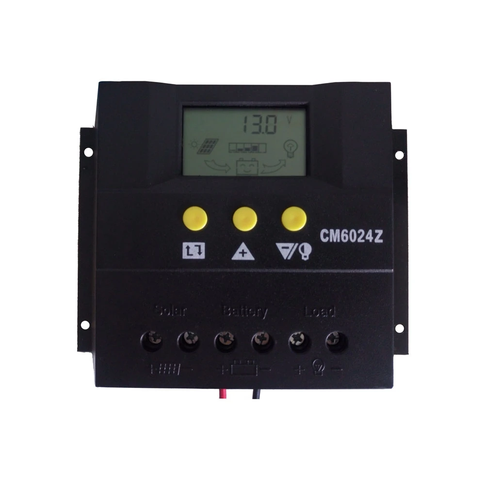 

Tumo-Int 60 Amp PWM Smart Solar Controller, 12/24V Input with LCD Display