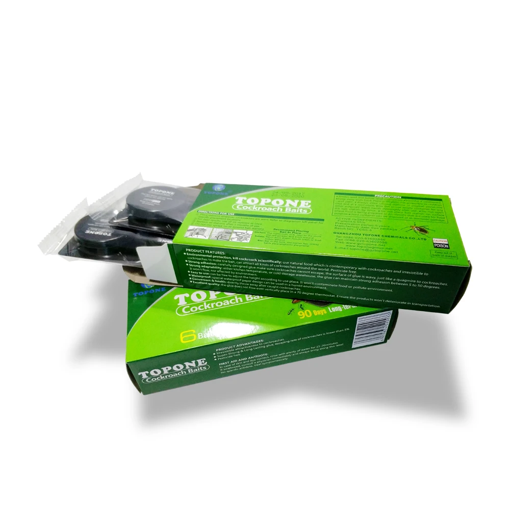 Safe and Efficient to Kill Cockroaches Easy to Temptation Cockroache Bait 6pcs/box Safe and Efficient to Kill Cockroaches Easy to Temptation Cockroache Bait 6pcs/box