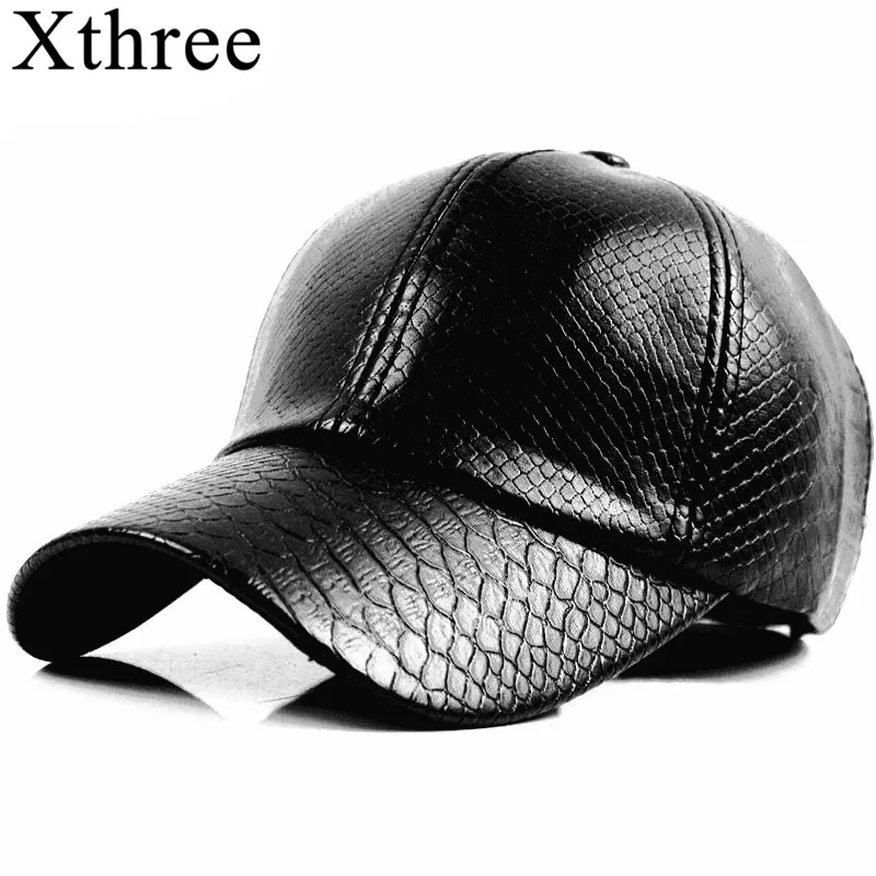Xthree модная бейсболка Женская Осенняя Кепка из искусственной кожи хип хоп Снэпбэк