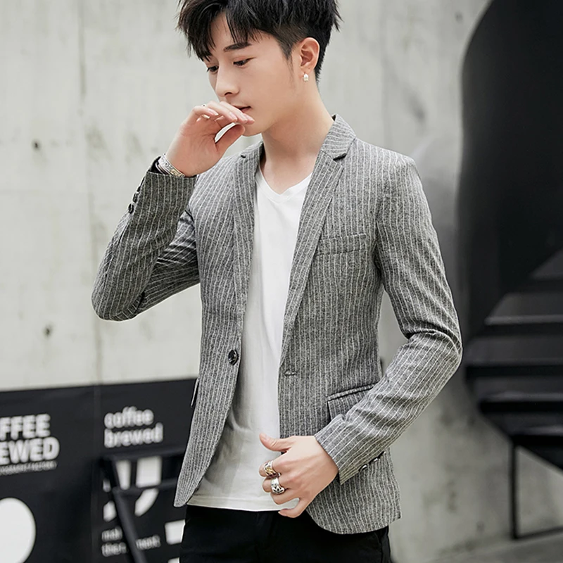 Мужские Сетки Блейзер Куртки с отворотом воротник Slim Fit Пальто Куртка Верхняя одежда Повседневная одна кнопка C90 - Цвет: 921