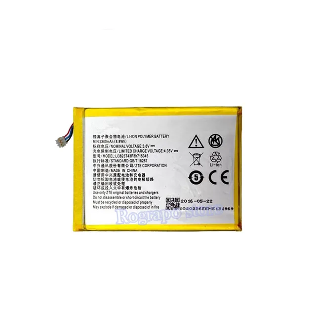 2300mAh LI3823T43P3h715345 Replacement Battery For ZTE Grand S Flex
