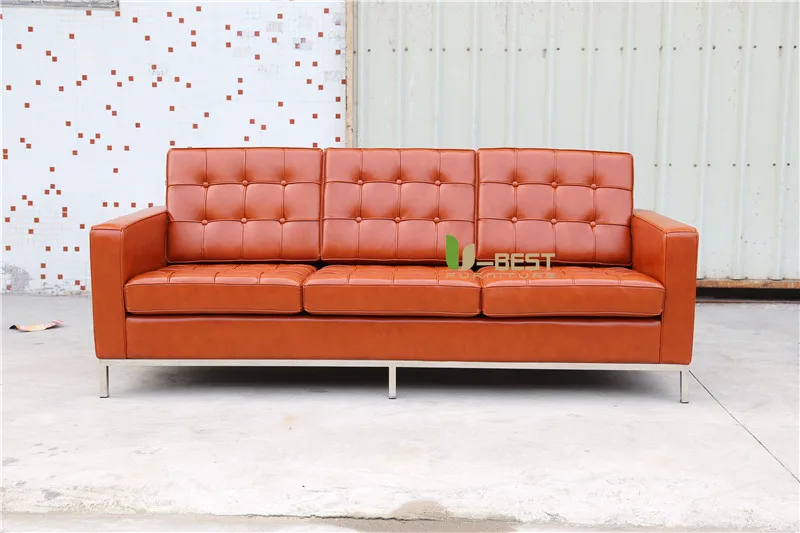 U-BEST FLORENCE KNOLL SOFA 3 SEATER BROWN (3)