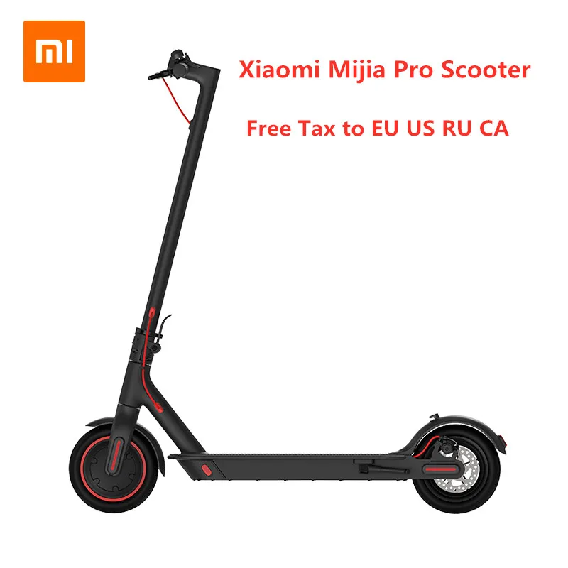 Умный электрический скутер Xiaomi Mijia Pro, легкий складной скейтборд с пультом управления