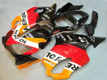 

Injection mold Fairing Kit for HONDA CBR600F4I 01 02 03 CBR 600F4I 2001 2002 2003 ABS red orange black Fairings set+7gifts HZ17