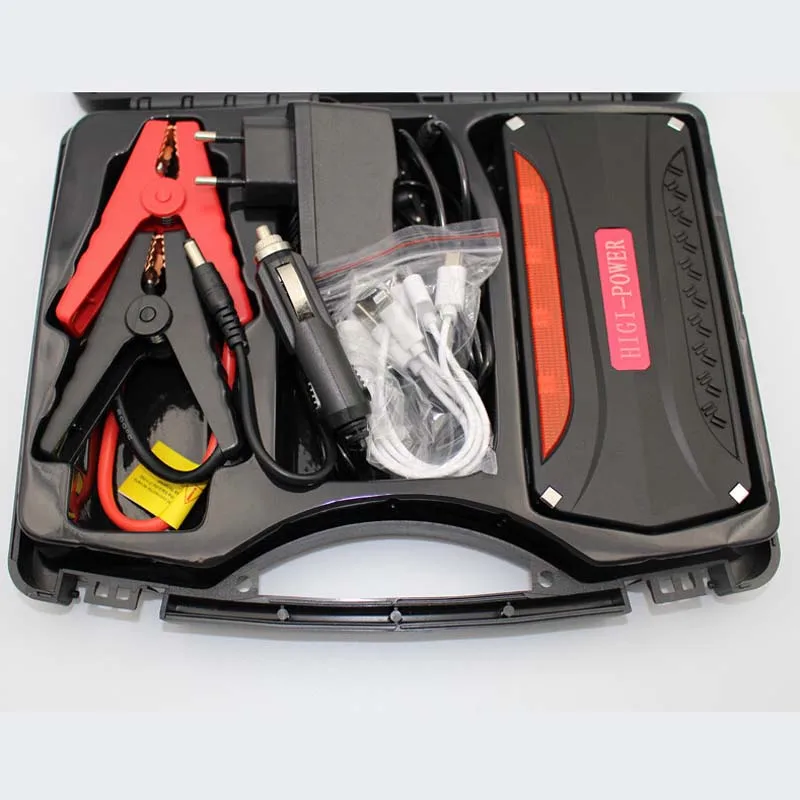 

68800mAh Car Battery Charger Pack Jump Starter Multi Function Auto Emergency Power Bank for Starting Car (Black & Red )