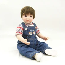 50 см силиконовая кукла реборн игрушка 20 дюймов малыш мальчик младенец кукла девочки brinquedos Рождественский подарок игровой дом игрушка для детей