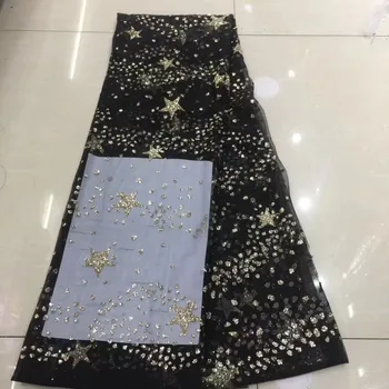 

Best Selling African Lace Fabric With glitter LJY-32708 Nigerian French Fabric