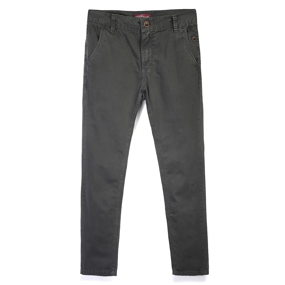 Высококачественные мужские брюки для отдыха в городском стиле, хлопковые повседневные брюки, мужские брюки, черные, хаки, длинные брюки, 29-38 - Цвет: Темно-серый