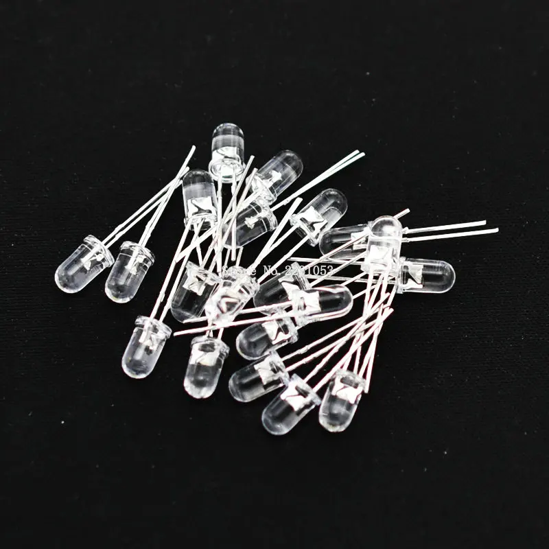 

100PCS/LOT Super Bright 5mm Round UV Purple Led Emitting Diode F5 LED light for DIY lights