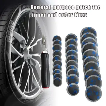 

30PCS Universal Car Motorcycle Tyre Tire Repair Rubber Glues Patch Tool Packet 32MM 43MM 57MM Car Tire Repair Glue Kit