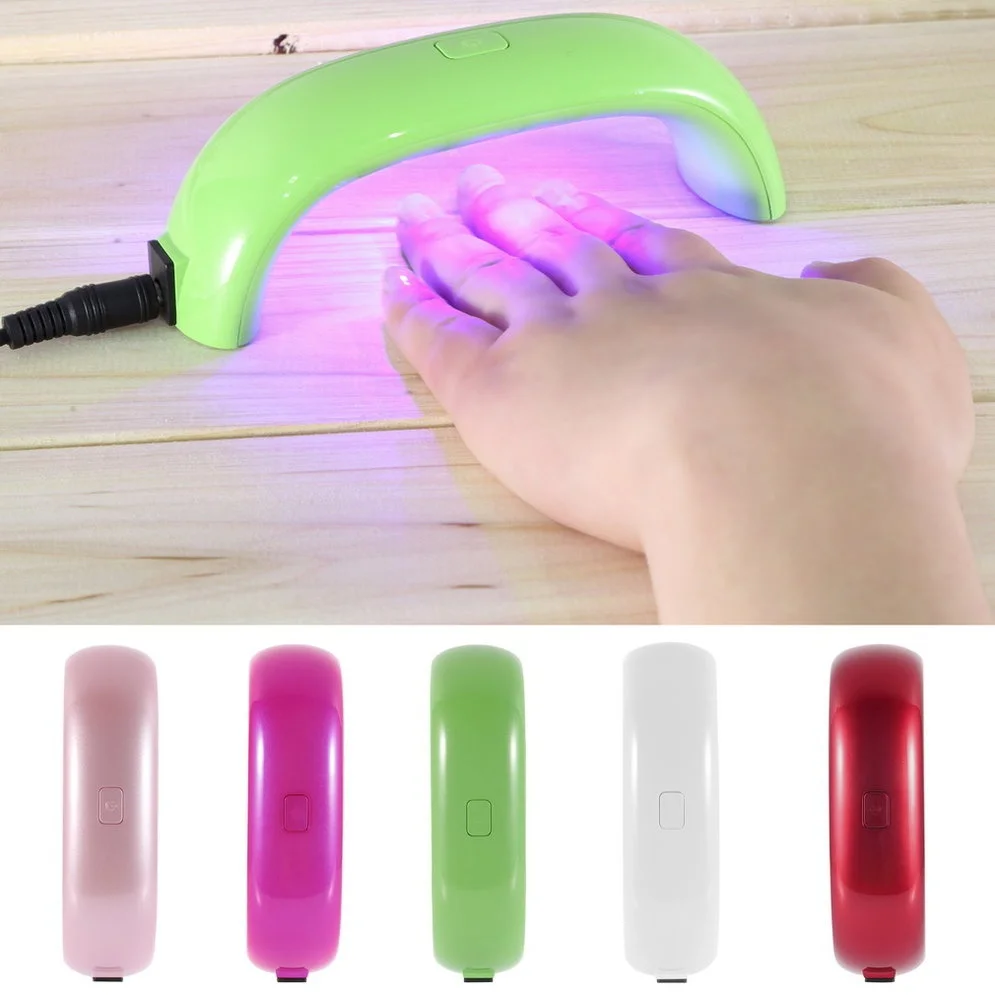 New 9W LED UV Lamp for Curing Nail Dryer Nail Gel Polish Dryer Curing Led Lamp With EU plug