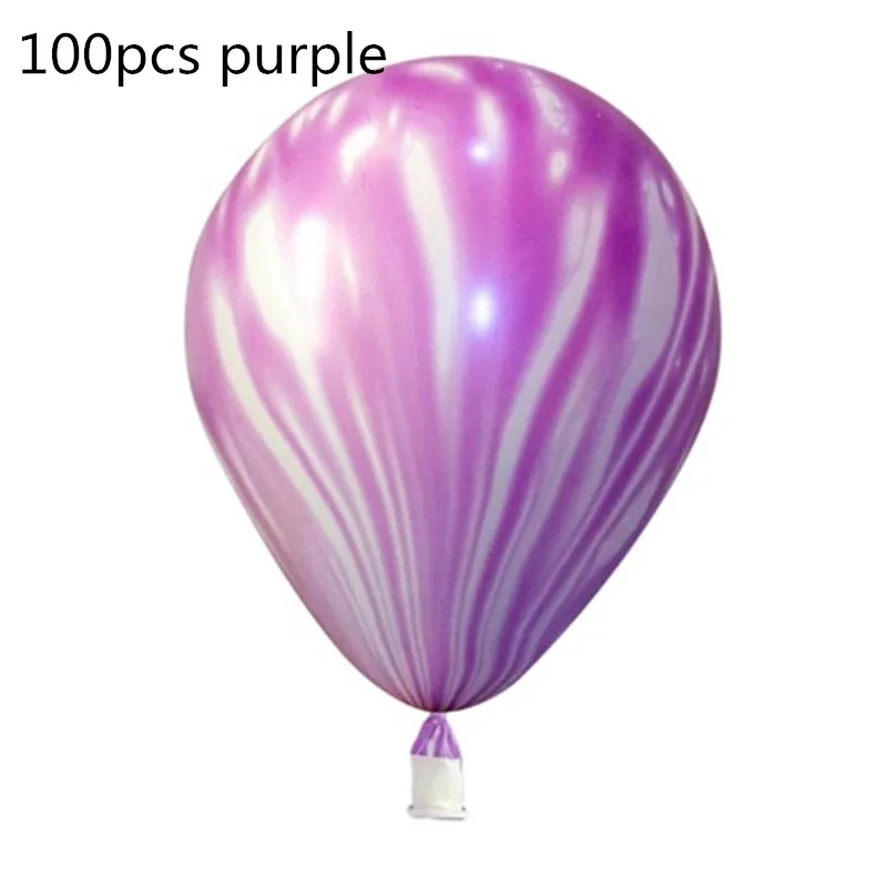 Воздушные шары аксессуары Арка с воздушными шарами стенд Свадебные украшения на день рождения Дети Взрослые полоска для воздушных шаров Baby Shower вечерние принадлежности - Цвет: 100pcs purple