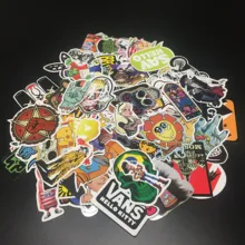 300 Diferentes Mezclados de Dibujos Animados de Moda Pegatinas Para El Ordenador Portátil Bicicleta Patineta Maleta Pvc Diseño De la Roca DIY Etiqueta Accesorios