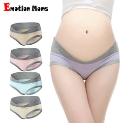Emotion Moms 4Pcs/Lot Maternity Underwear U-Shaped Low Waist Pregnancy Briefs For Pregnant women Plus size Panties Clothes Emotion Moms 4Pcs/Lot Maternity Underwear U-Shaped Low Waist Pregnancy Briefs For Pregnant women Plus size Panties Clothes