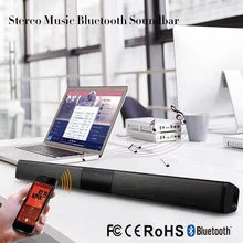 20w coluna sem fio bluetooth alto-falante tv soundbar música estéreo de cinema em casa portátil barra som suporte 3.5mm tf para tv pc