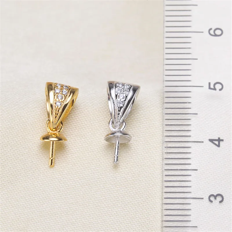 

Fashion Mussel Bead Pearl Pendant Mountings, Pendant Findings, Pendant Settings Jewelry Parts Fittings Jewellery DIY Accessories