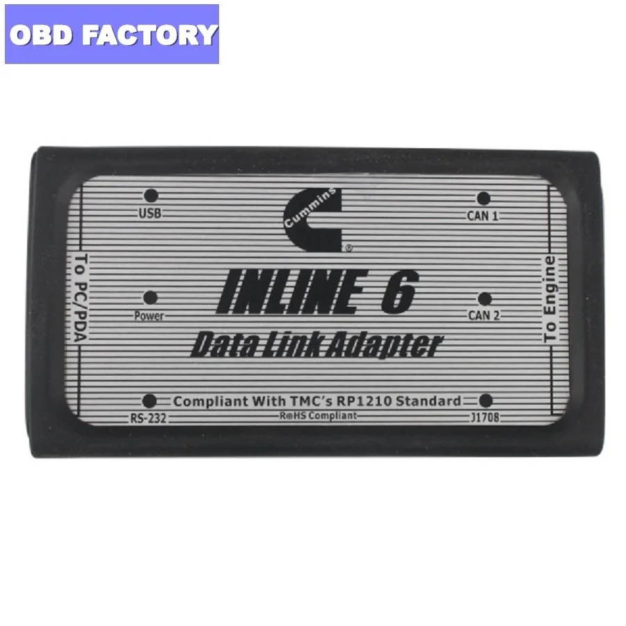 

INLINE 6 Data Link Adapter Insite v7.62 Diagnostic Tool for Cummins Heavy Duty Truck Diesel Truck Scanner