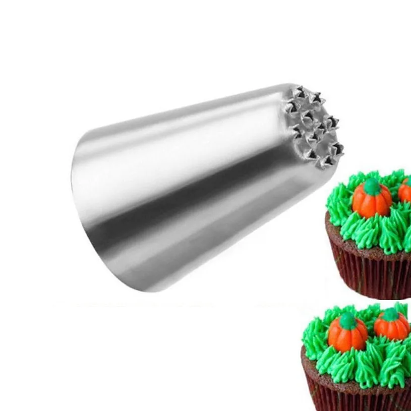 

2PCS Multi-Open Nozzle Decorating Mouth Grass Icing Nozzle Cupcake Decoration Tips Baking Tools