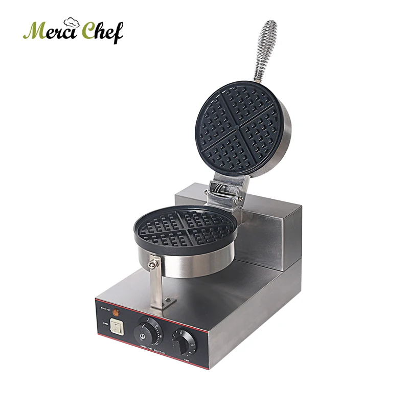 ITOP Waffle Machine Stainless Steel Waffle Baker Non-stick Electric Waffle Iron Maker Cake Oven EU/UK Plug