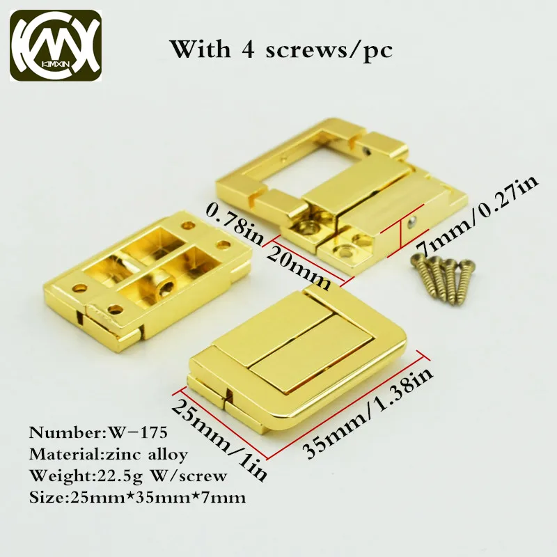 25*35mm 20pc In stock Zinc alloy wooden box hardware accessories Box