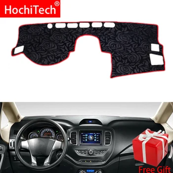 

Rose Pattern Non-slip Dashmat Dash Mat Dashboard Cover Pad Cover Carpet Car Sticker for GEELY kinggang 2014-2017 Car Styling