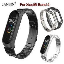 Mi band4 металлический ремешок из нержавеющей стали для Xiaomi mi Band 4 браслет mi Band 4 ремешок Смарт-часы ремень для Xiaomi mi band 4