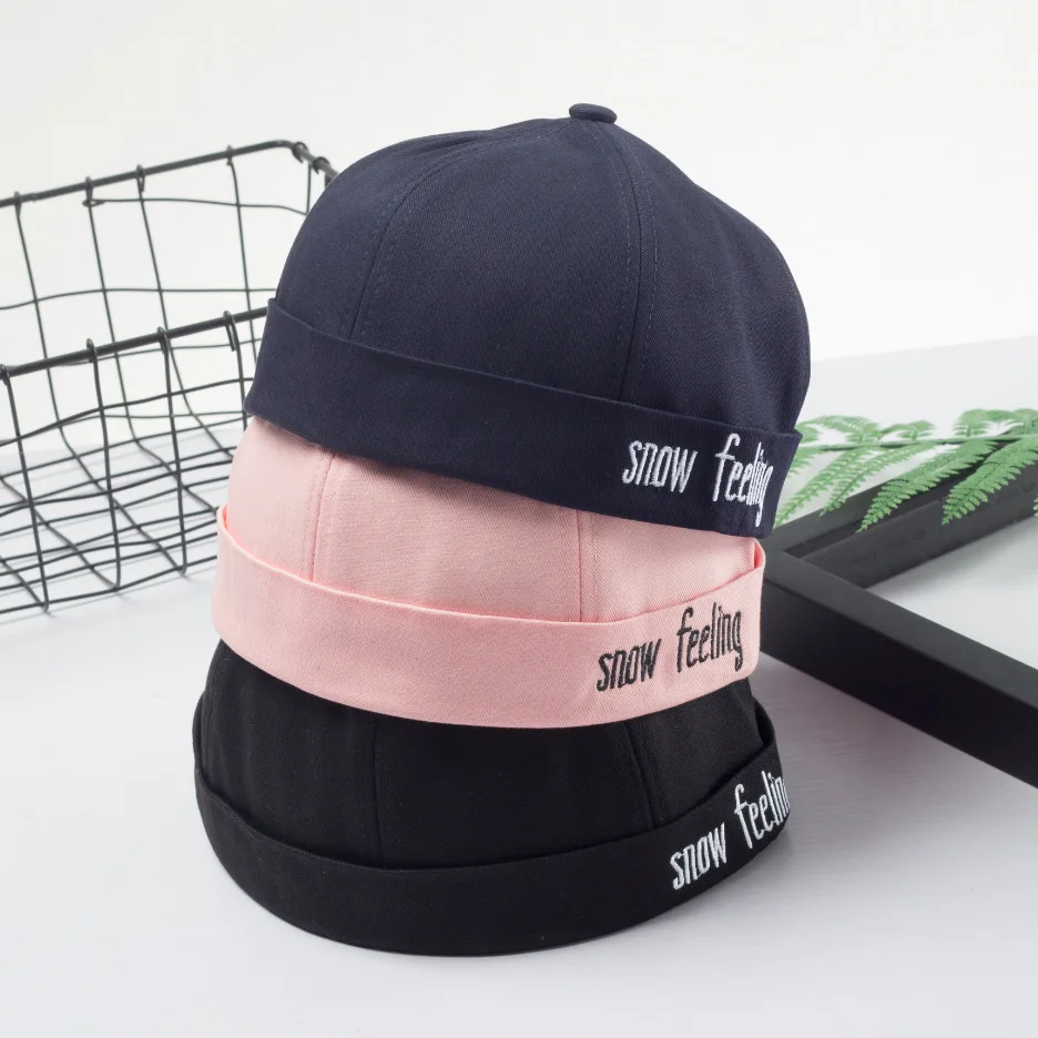 Fashion Retro Skullcap Brimless Street Hip Hop Melon Hat Cotton Unisex