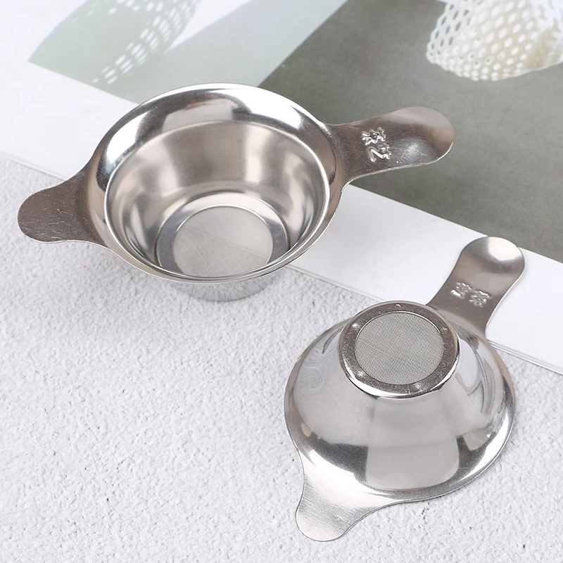Stainless Steel Tea Strainer Fine Mesh Chinese Kungfu Leaf Funnel Filter |