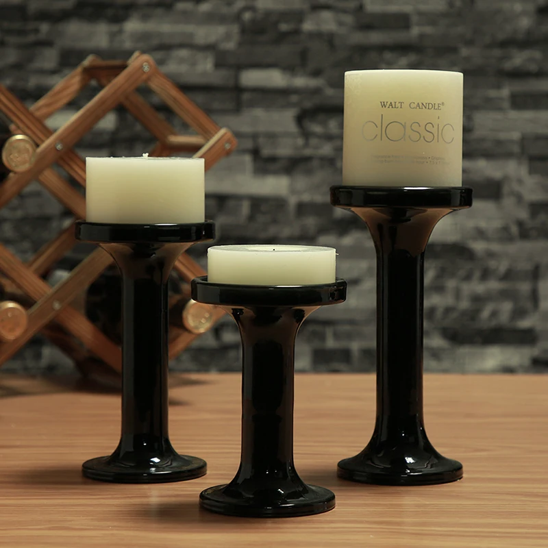 Crystal candle holder glass decorative wedding candles Candleholder