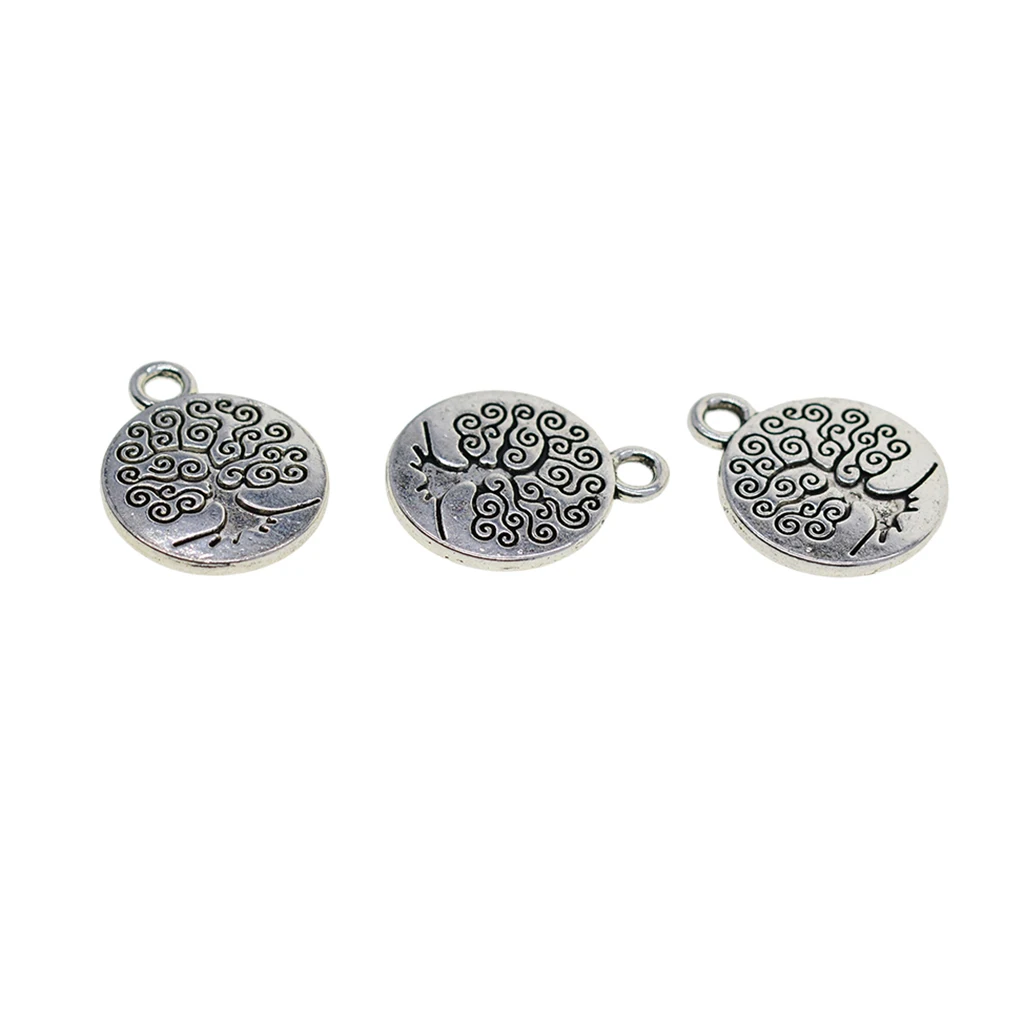60 Pieces Tibetan Silver Color Filigree Om Yoga   Charms DIY Yoga Charms for Jewelry Making Accessories