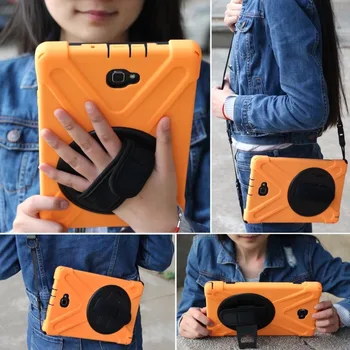 

Case for Samsung Galaxy Tab S2 T810 T815 T819 9.7inch Tablet Silicon Stand Cover Heavy Duty Armor Shockproof Kick Skin Shell+pen